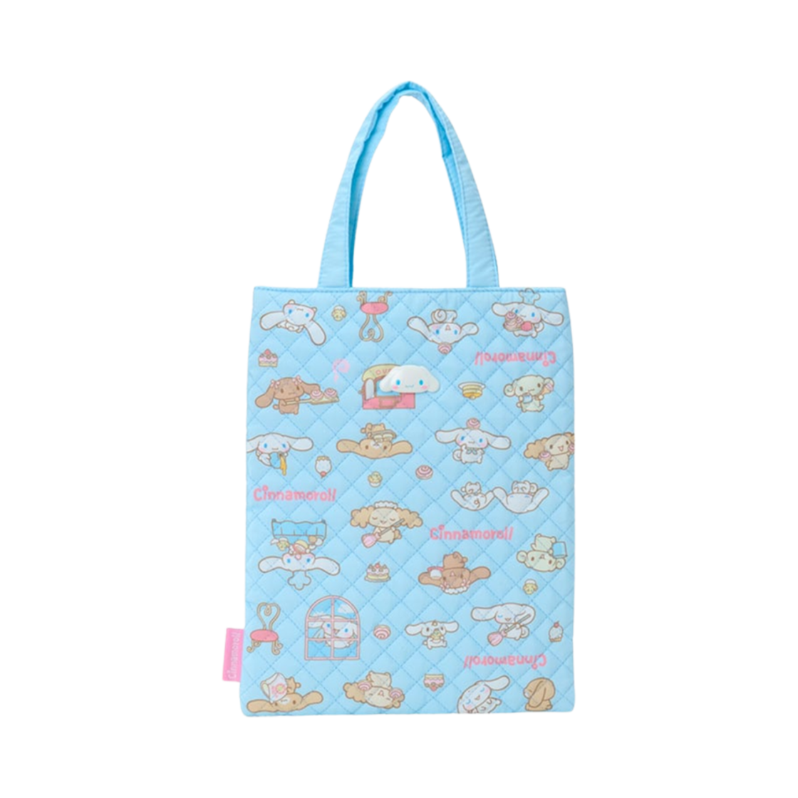 625396 Sanrio Cinnamoroll Everyone Quilt Hand Bag Blue