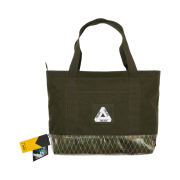 Palace X-Pac Cotton Canvas Shopper Bag Olive - 22SS