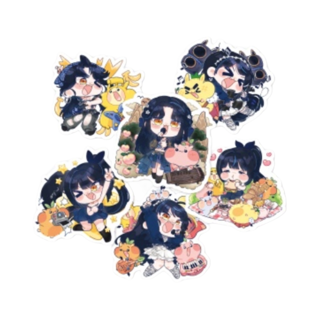 우왁굳 릴파콘 데코 스티커 세트(Woowakgood Lilpacon Deco Sticker Set)