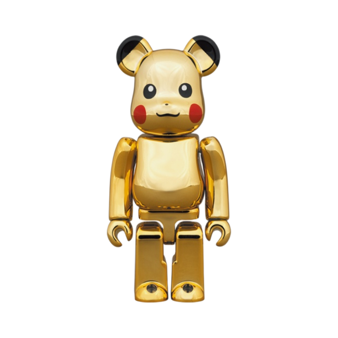 베어브릭 월드 와이드 투어 3 포켓몬 피카츄 골드 크롬 버전 100% & 400% 세트(Bearbrick World Wide Tour 3 Pokemon Pikachu Gold Chrome Ver. 100％ & 400％ Set) - 3