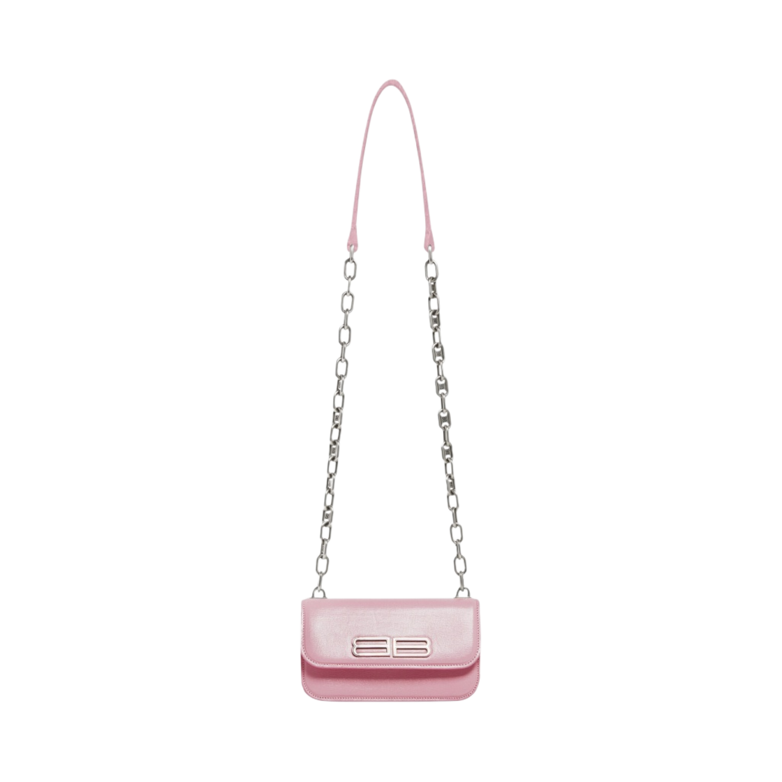 6798632101Q5906 Balenciaga Gossip XS Bag with Chain Pink