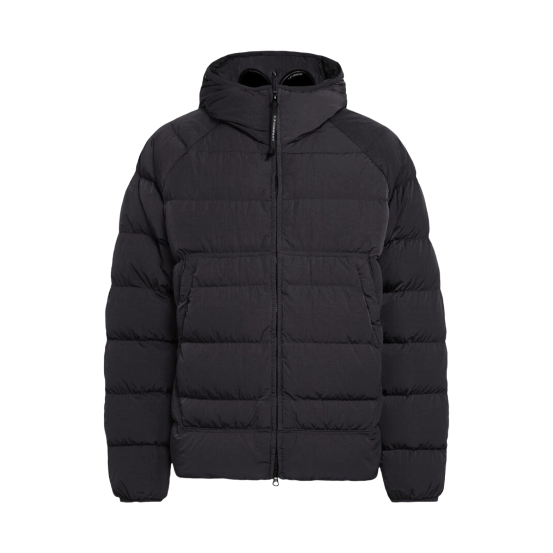 15CMOW027A006369G999 C.P. Company Eco-Chrome R Hooded Down Goggle Jacket Black - 23FW