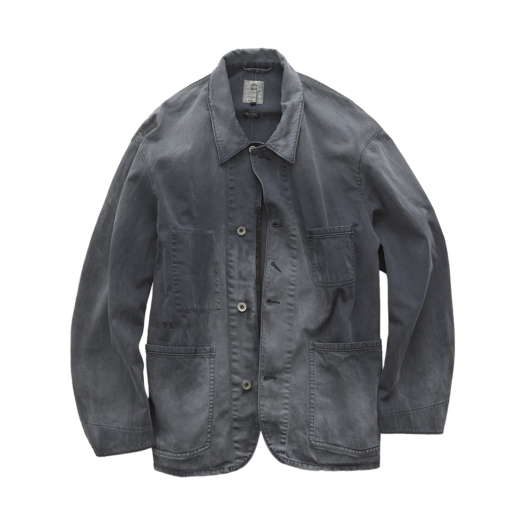 PL5PJK2501IF Polyteru Moleskin Coverall Jacket 2.0 Hard Washed Navy
