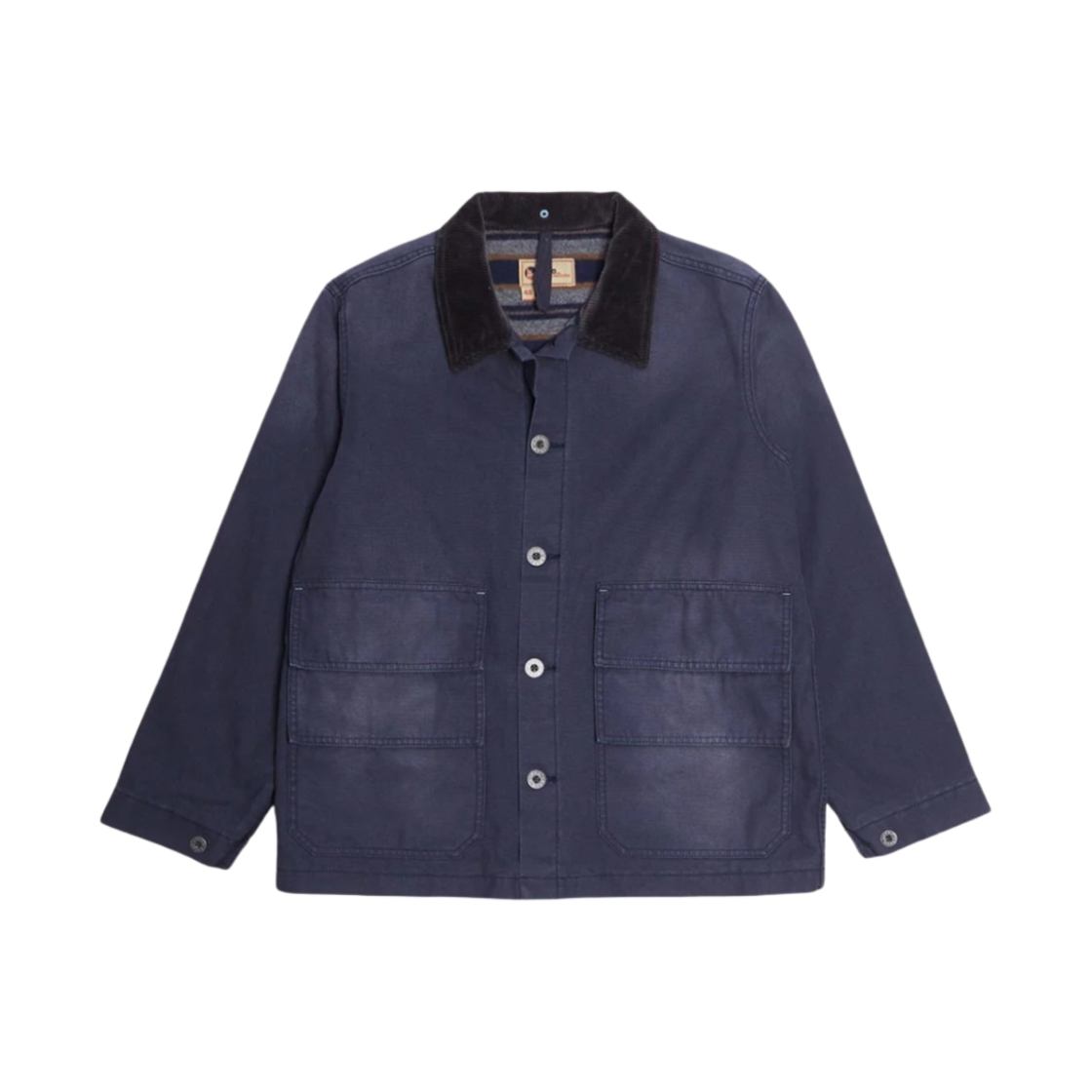 NCOS-AW23-JK-53 Nigel Cabourn Hunting Chore Jacket Canvas Black Navy