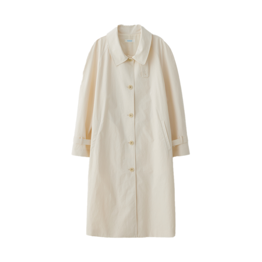 TA12362 TANNAT T/T Volume cotton trench coat- ivory