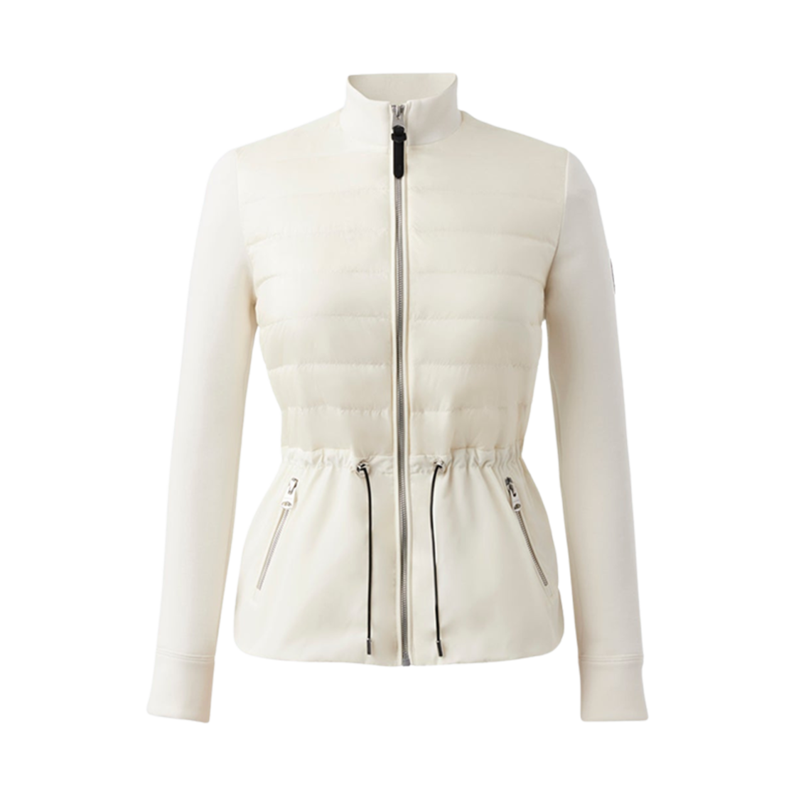 (W) 맥카지 조이스 하이브리드 자켓 페피움 크림((W) Mackage Joyce Hybrid Jacket With Peplum Cream) - 1