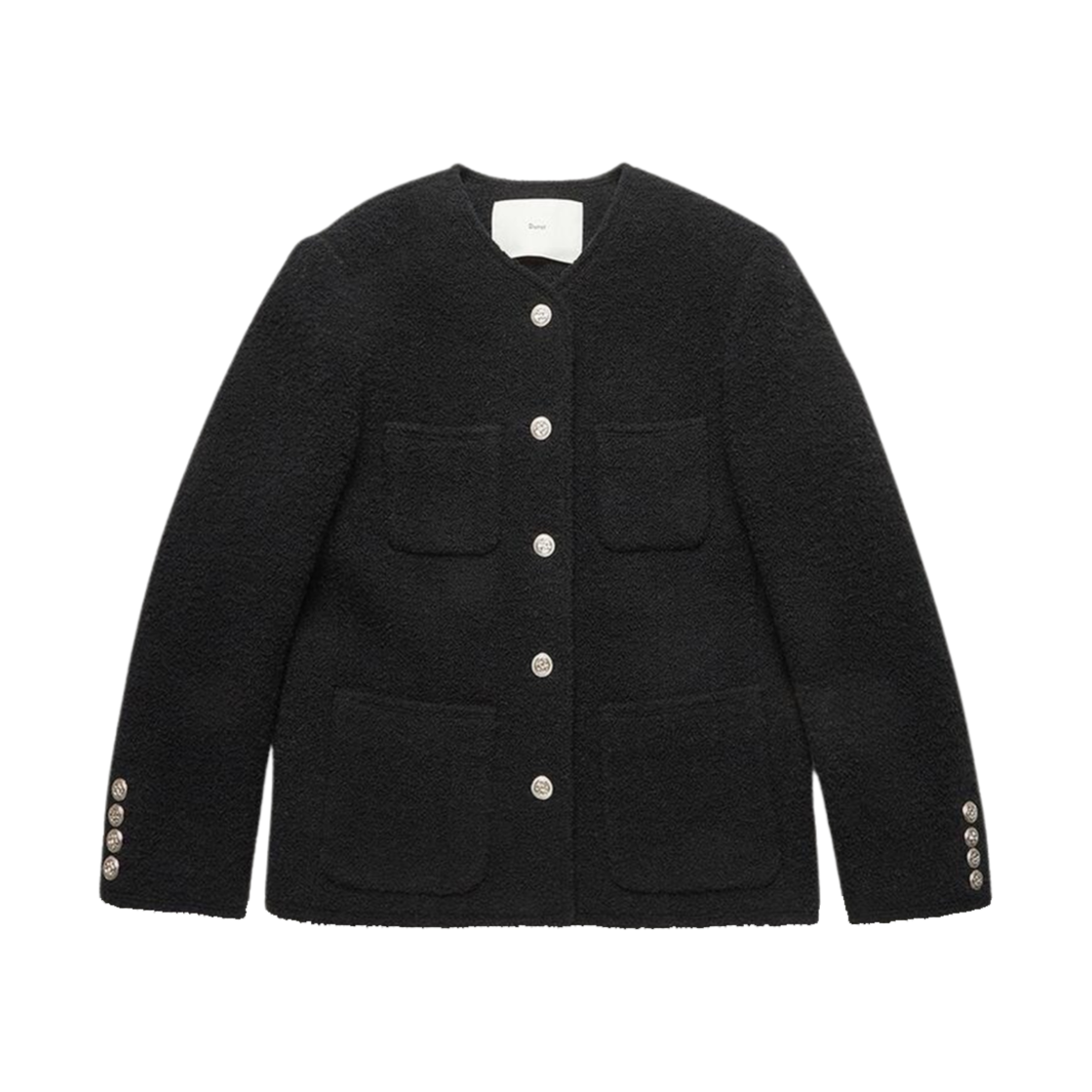 (W) 던스트 스펜서 컬러리스 트위드 자켓 블랙 네이비