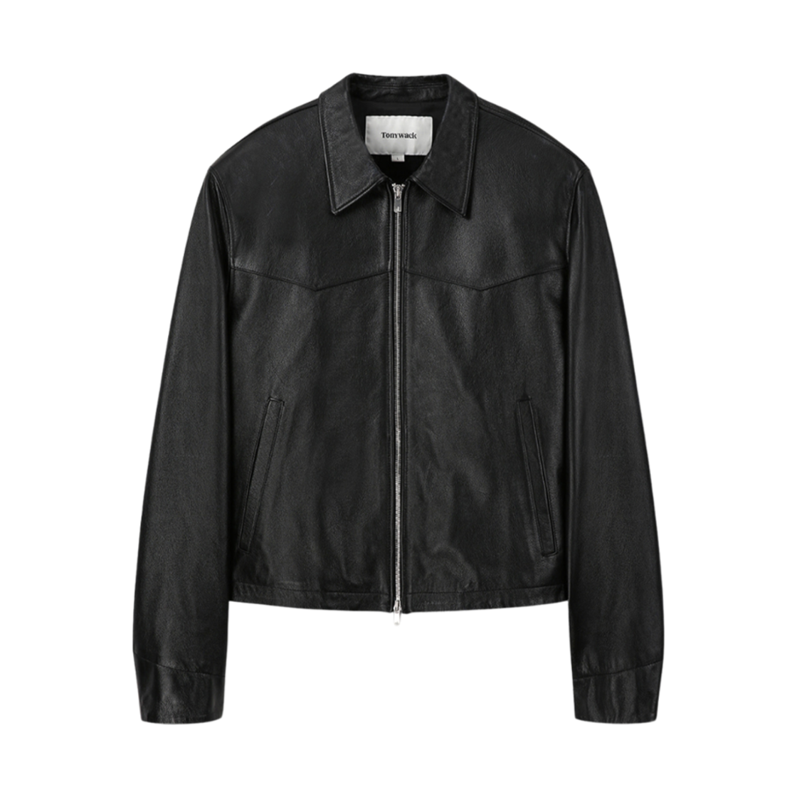 토니웩 레더 웨스턴 크롭 자켓 블랙(Tonywack Leather Western Cropped Jacket Black)