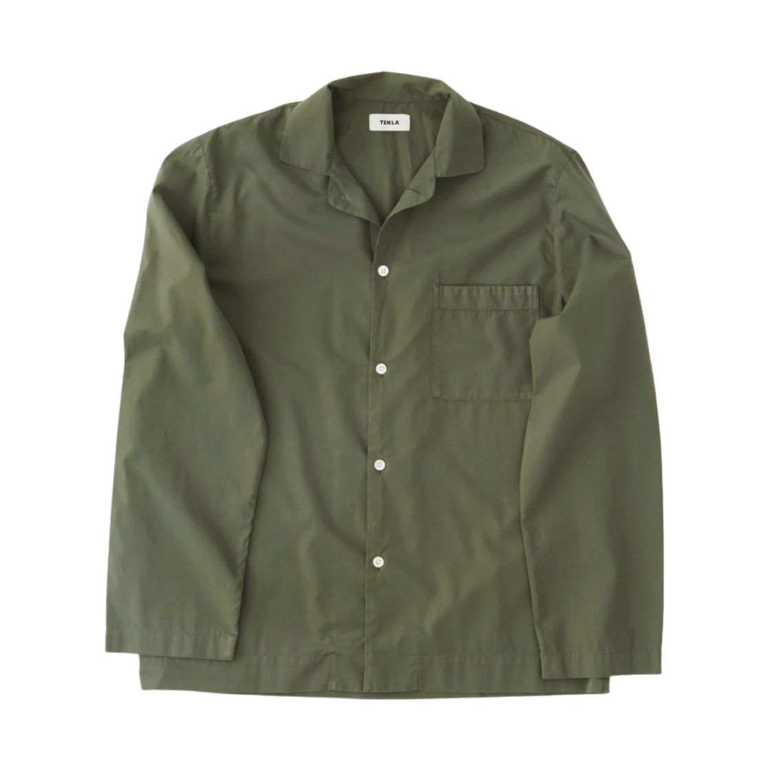 테클라 포플린 슬립웨어 롱슬리브 셔츠 윌로우(Tekla Poplin Sleepwear Long Sleeved Shirt Willow)