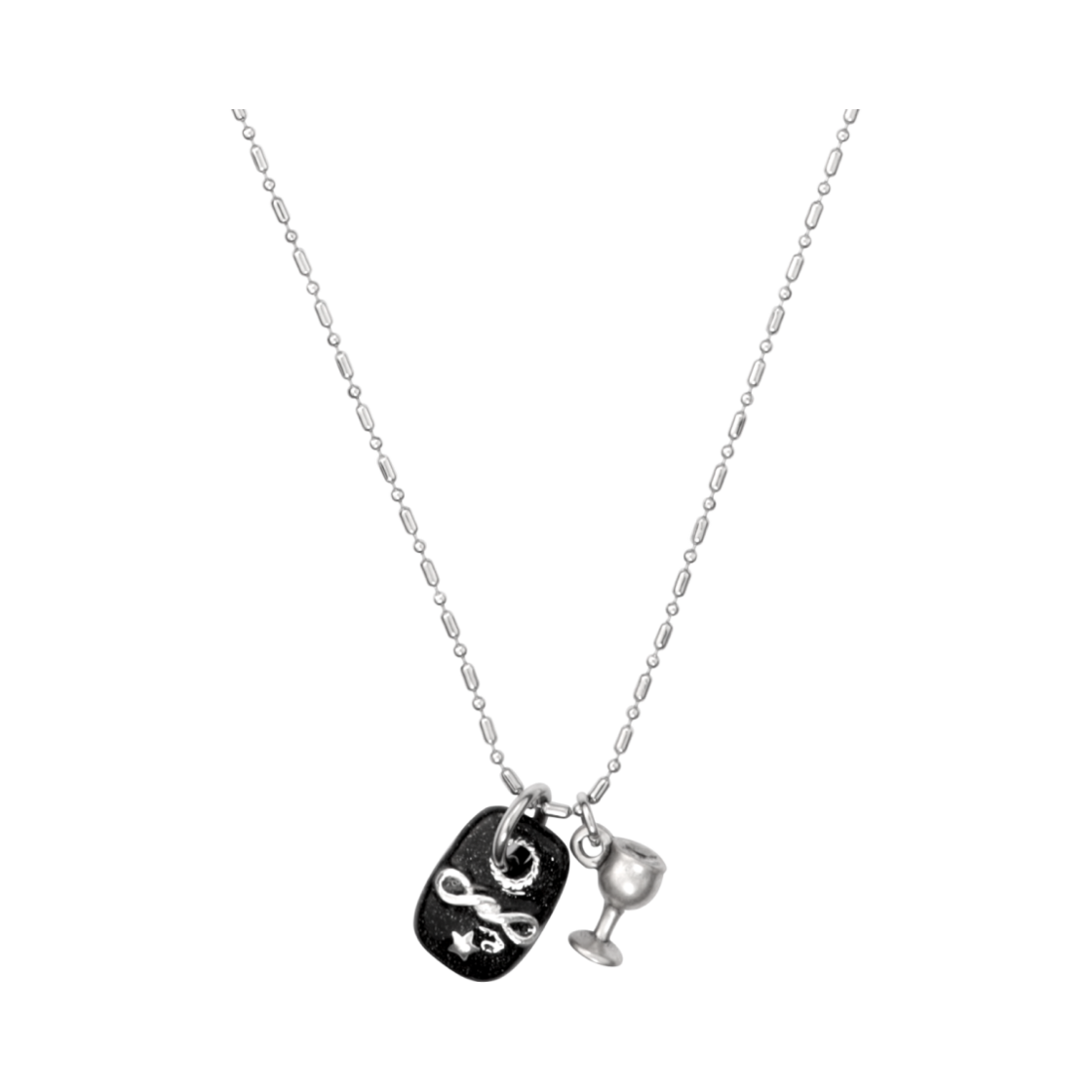 엔프프 클링크 네크리스 실버