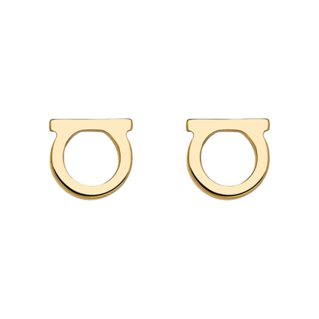 (W) 페라가모 간치니 스몰 이어링 브래스 & 골드((W) Ferragamo Gancini Small Earrings Brass & Gold)