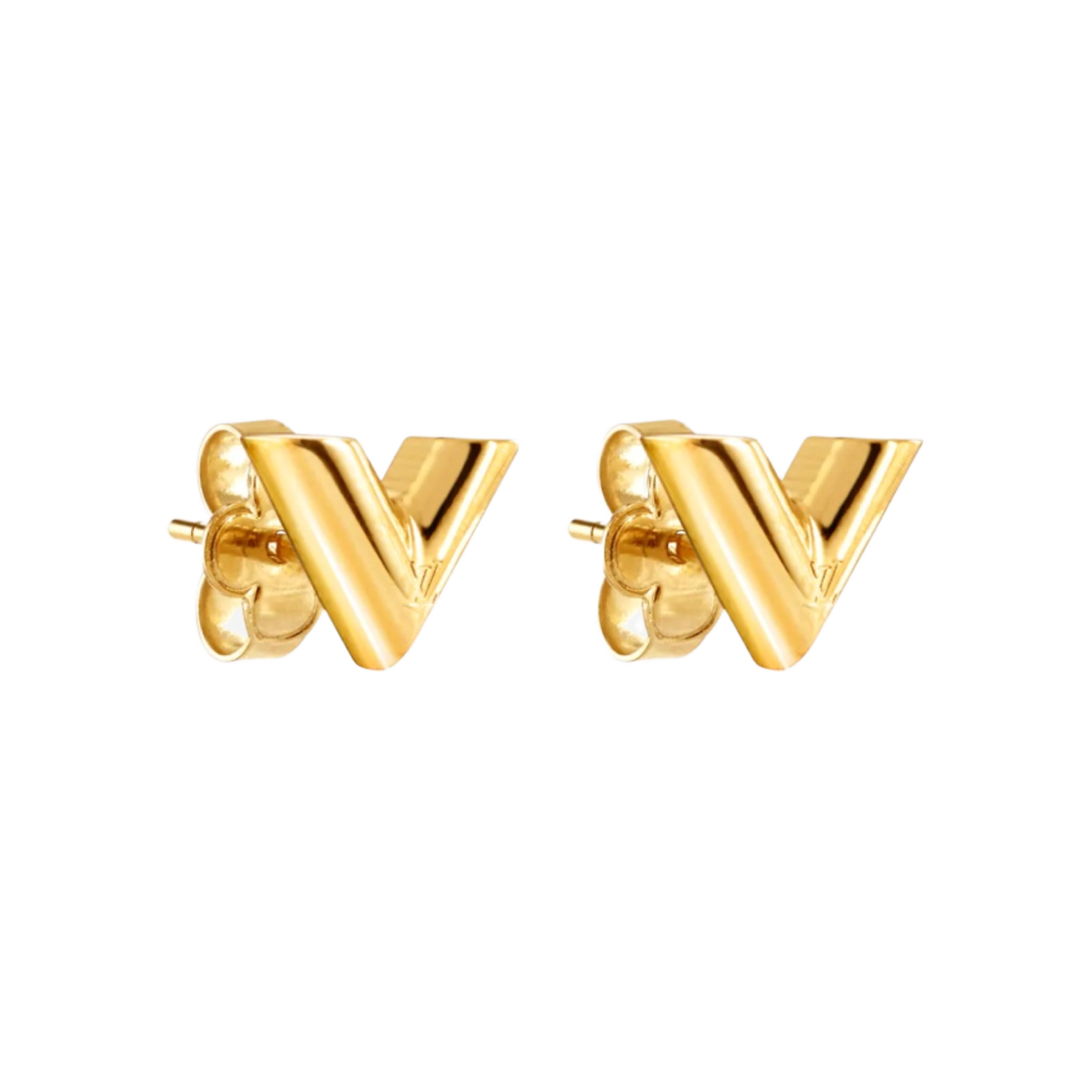 (W) 루이비통 에센셜 V 스터드 이어링 골드