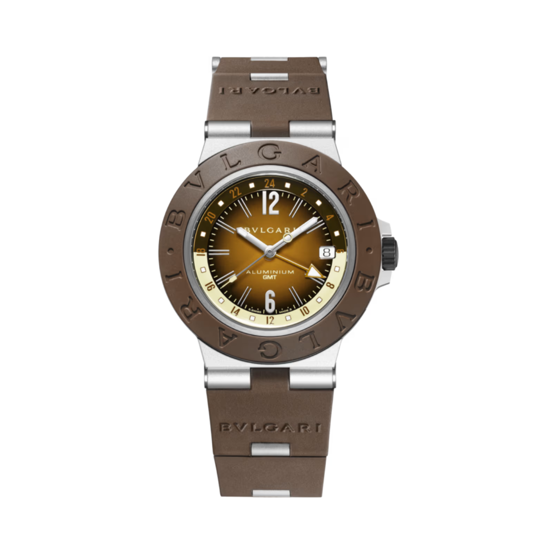 불가리 알루미늄 X 펜더 40mm 워치 브라운(Bulgari Aluminium X Fender 40mm Watch Brown)