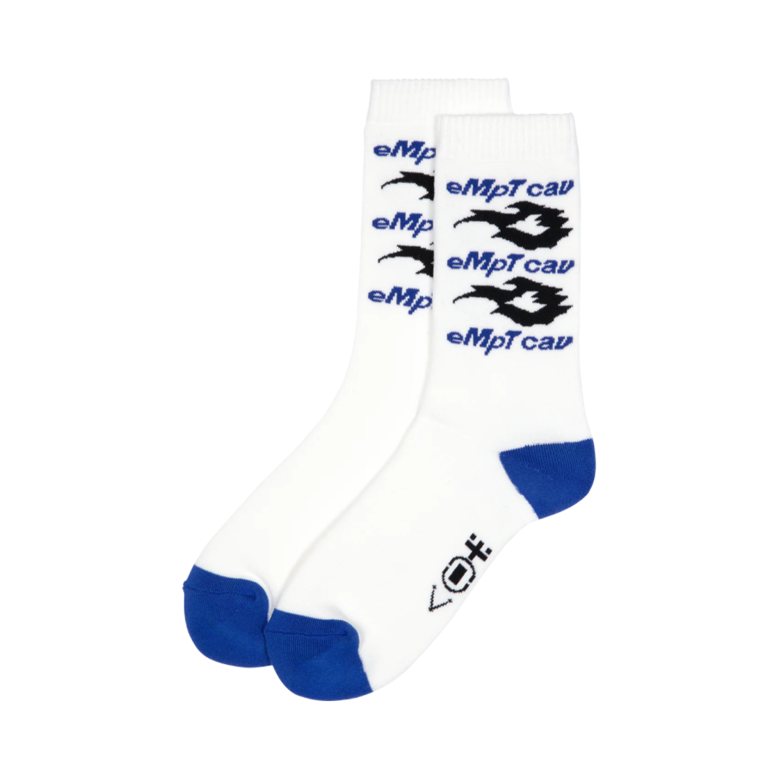 - Cav Empt eMpT cav Fire Socks White - 25SS