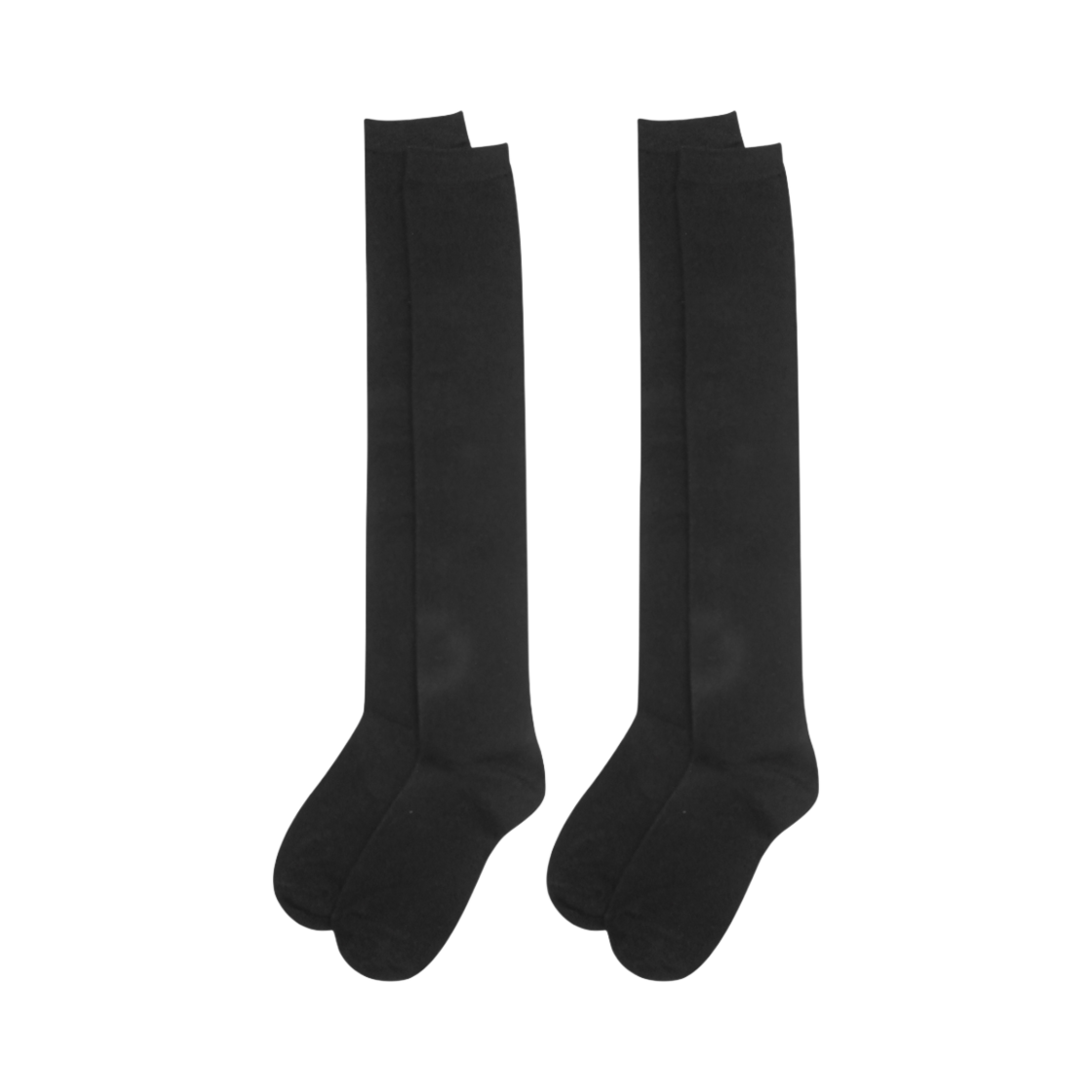 [3% 적립] 에이원 스탠다드 오버니삭스 양말 2팩 블랙([3% 적립] (W) Aone Standard Over-The-Knee Socks 2-Pack Black) - 1