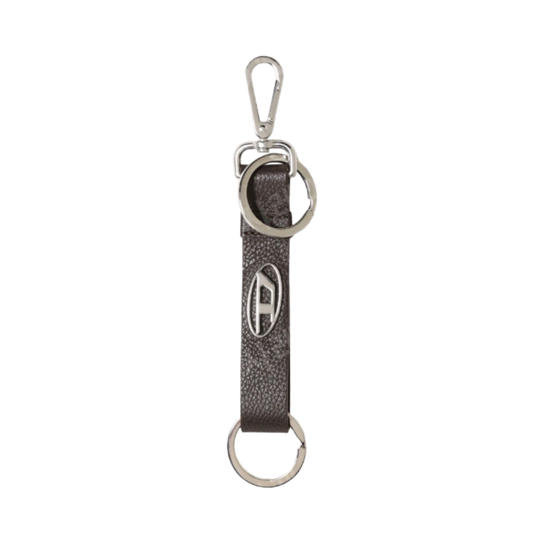 디젤 비지-키 로고 플라크 키링 브라운(Diesel Busy-Key Keyring with Logo Plaque Brown) - 1