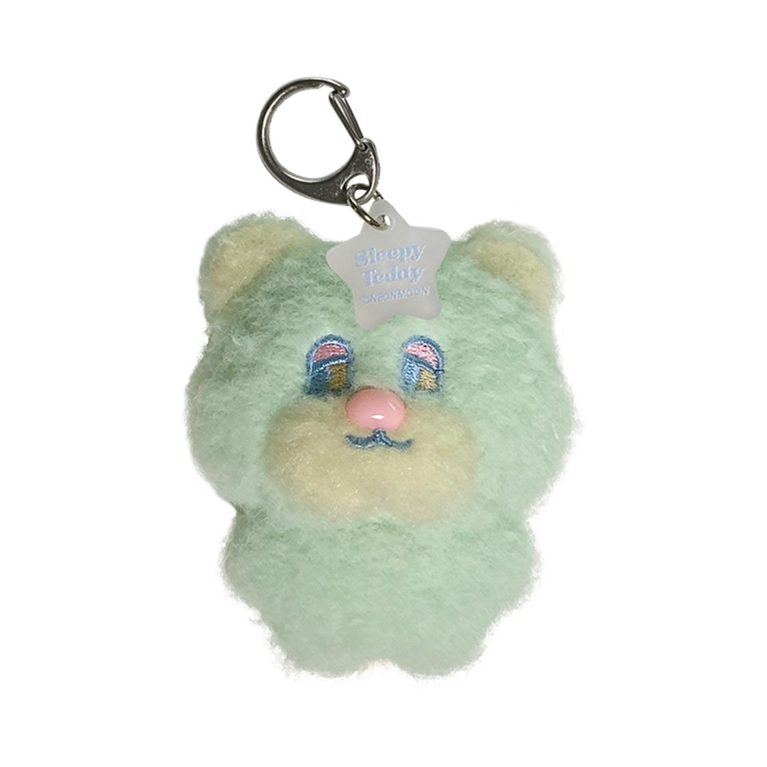 mini_teddy_mt The NEONMOON mini Sleepy Teddy Keyring Mint