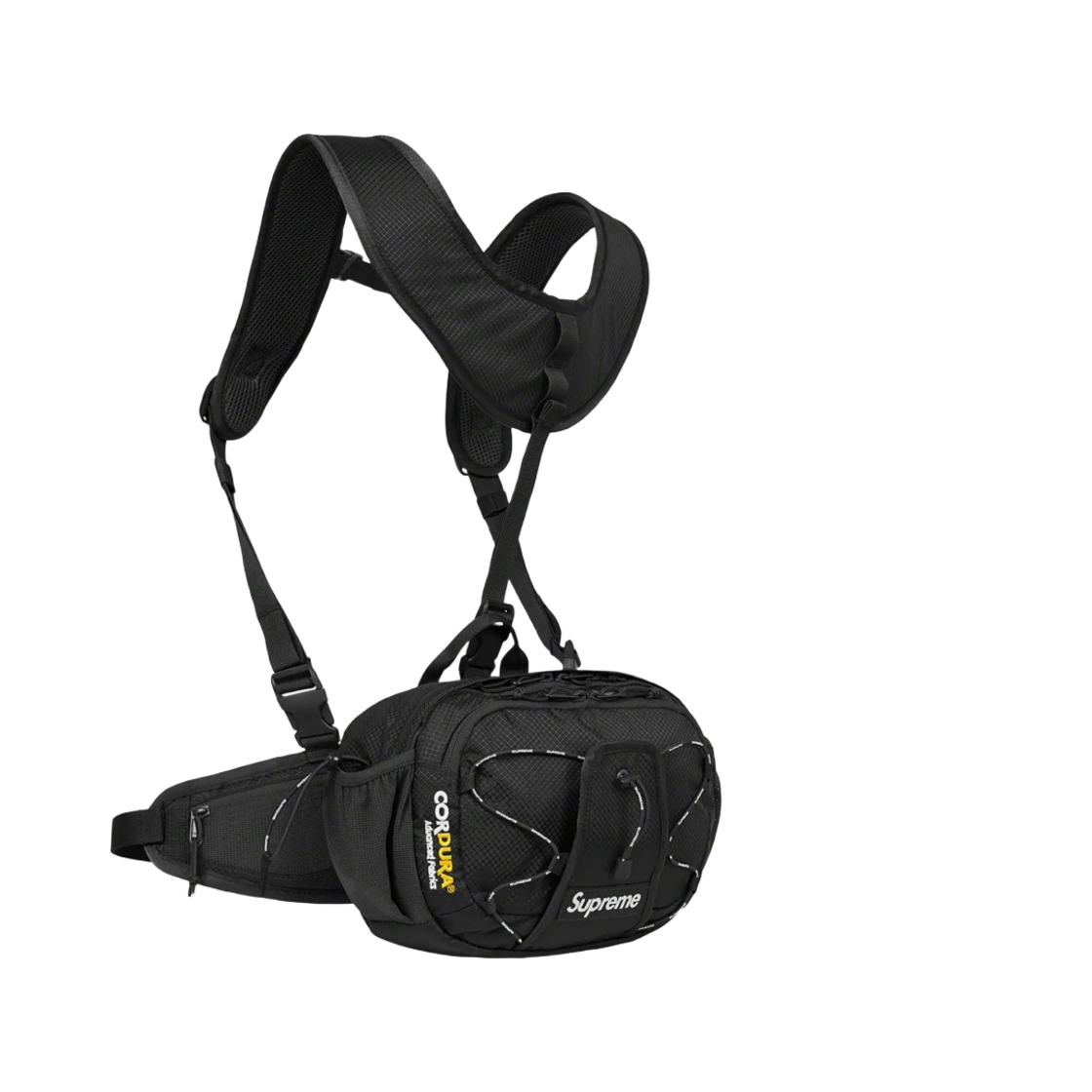 슈프림 하네스 웨이스트백 블랙 - 22SS(Supreme Harness Waist Bag Black - 22SS) - 2