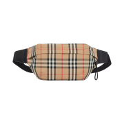 Burberry Medium Vintage Check Bonded Cotton Bum Bag Archive Beige