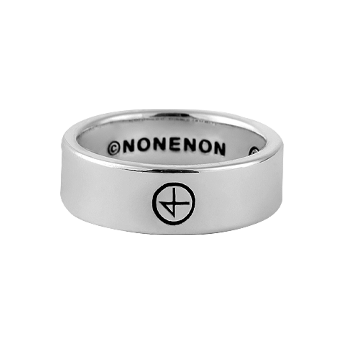 논논 로고 플랫 링 6mm(Nonenon Logo Flat Ring 6mm)