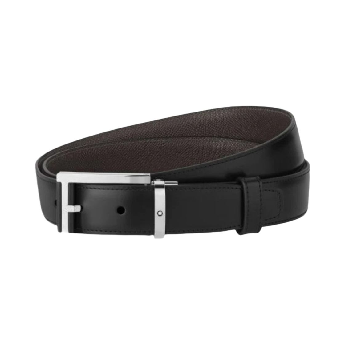 127950 Montblanc 30mm Reversible Leather Belt Black Brown
