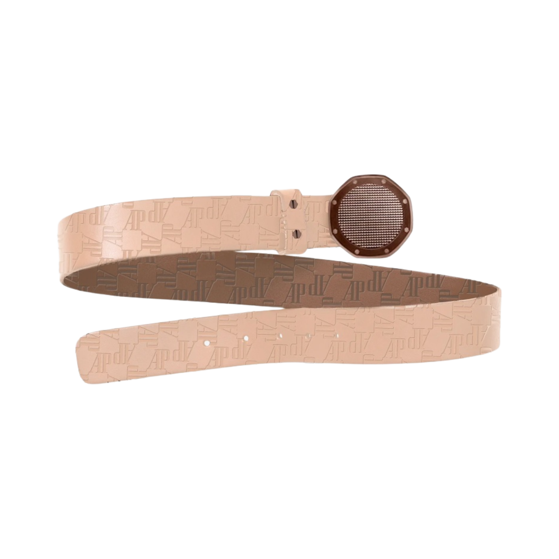 - Travis Scott Cactus Jack x Audemars Piguet Allover Logo Belt Brown