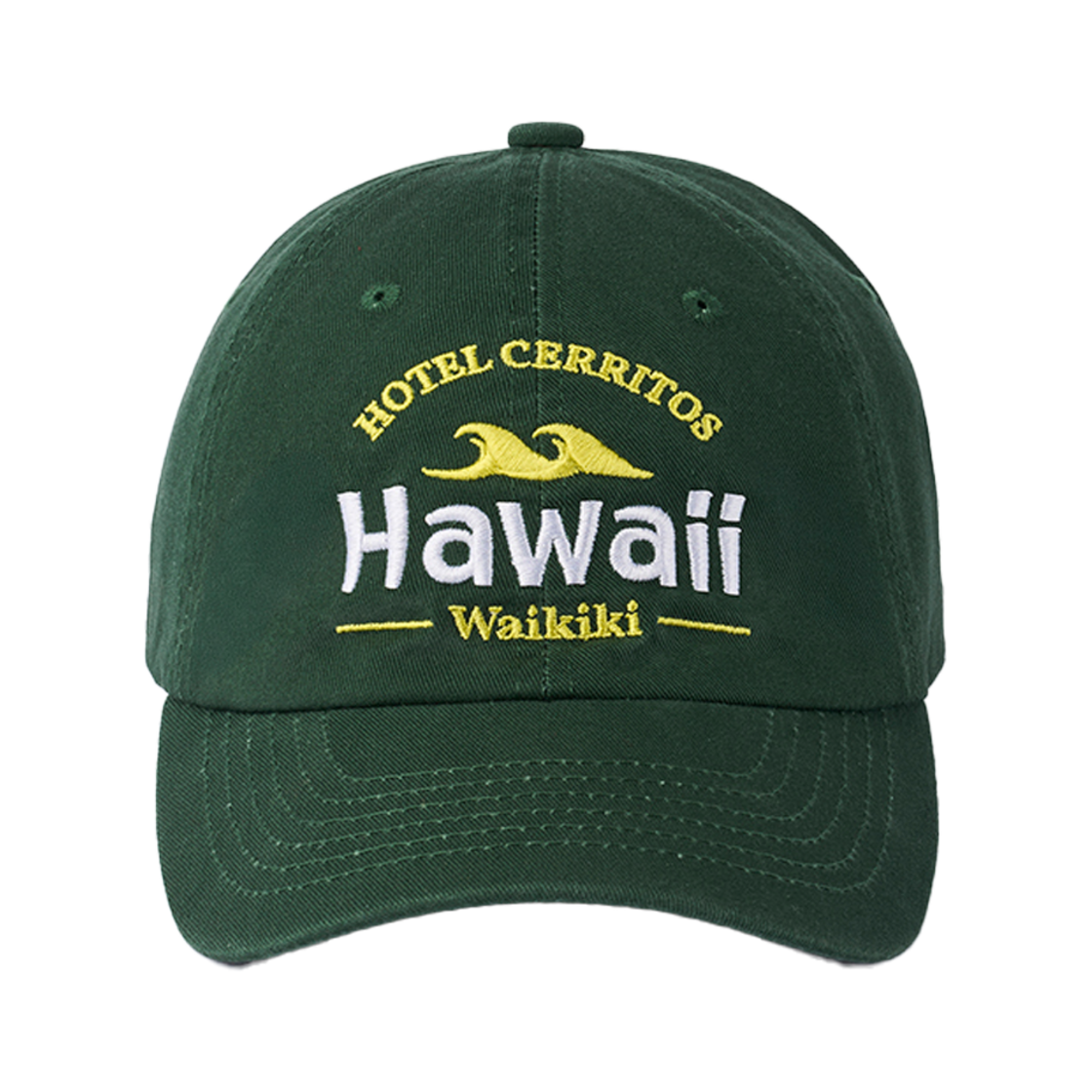 Hawaii BigWave Ball Cap_dg Hotel Cerritos Hawaii BigWave Ball Cap DarkGreen
