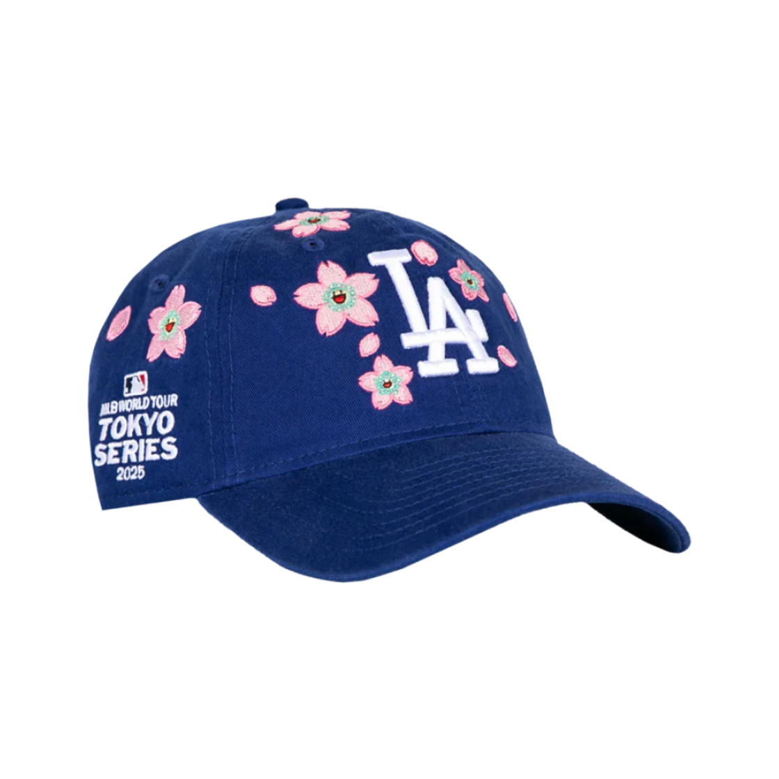 뉴에라 x 무라카미 타카시 x MLB 월드 투어 도쿄 시리즈 2025 9트웬티 다저스 스트랩백 햇 블루(New Era x Murakami Takashi x MLB World Tour Tokyo Series 2025 9Twenty Dodgers Strapback Hat Blue) - 2