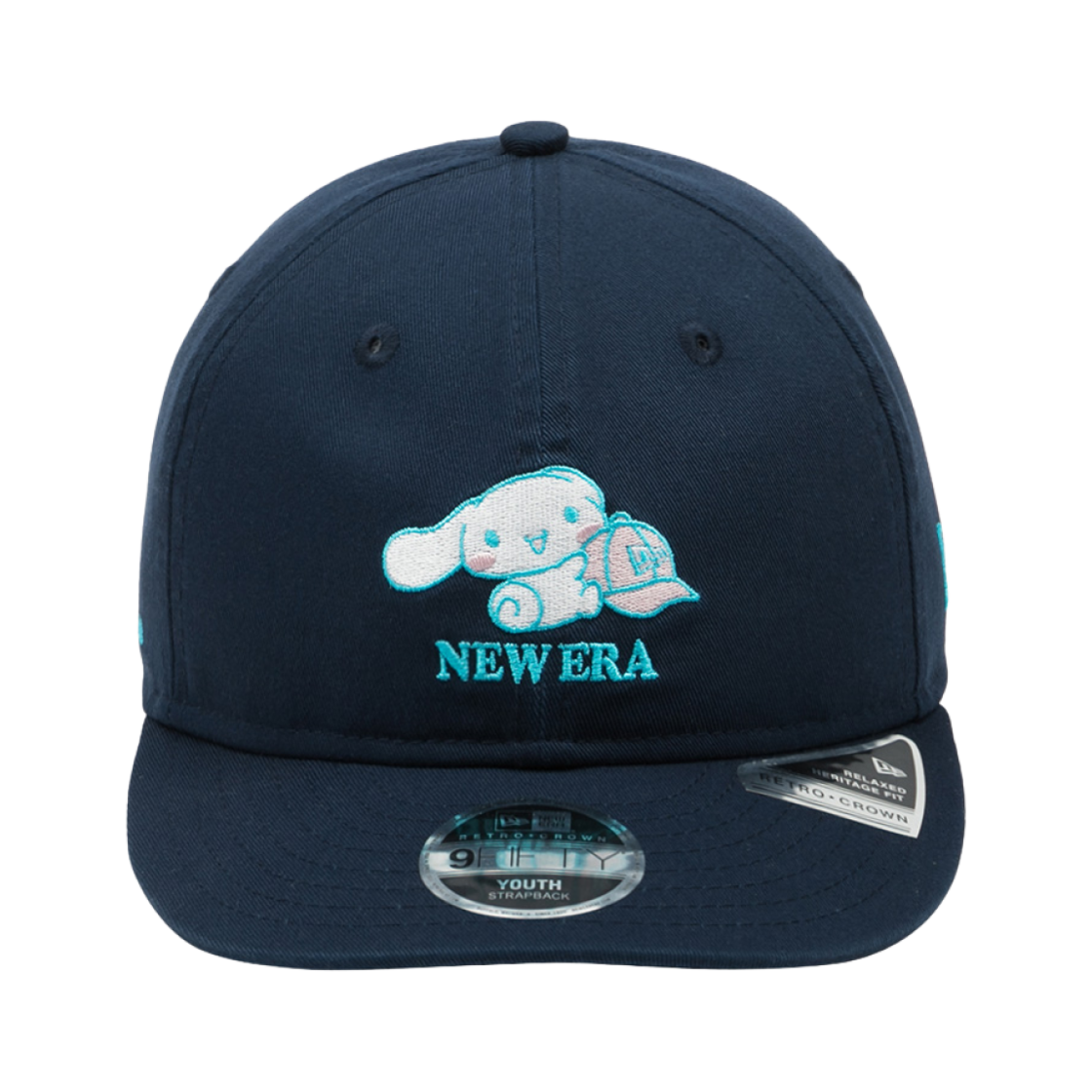 14726275 (Kids) New Era x Cinnamoroll Free Curved Retro Crown Strapback Oceanside Blue