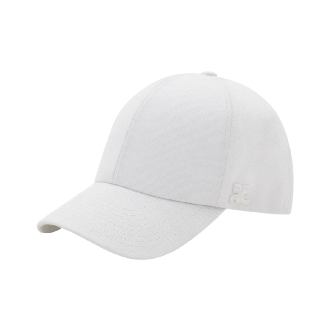 (W) 꾸레쥬 클래식 코튼 캡 화이트((W) Courreges Classic Cotton Cap White)