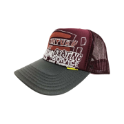 Kapital Century Denim Coating Service Cap Wine