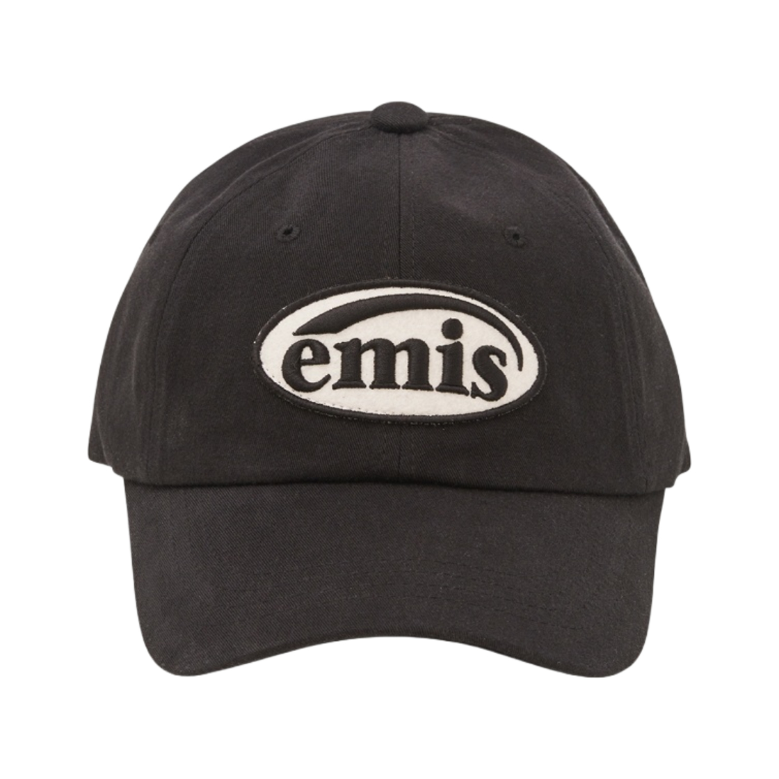 이미스 톤 온 톤 와펜 볼캡 블랙(Emis Tone On Tone Wappen Ball Cap Black)