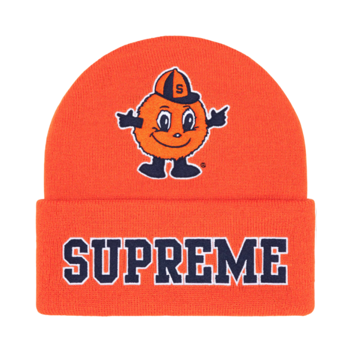 슈프림 미첼 & 네스 NCAA 비니 오렌지 - 24FW(Supreme Mitchell & Ness NCAA Beanie Orange - 24FW)