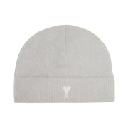 AMI de Coeur Cloudy Wool Beanie Earl Grey Ivory