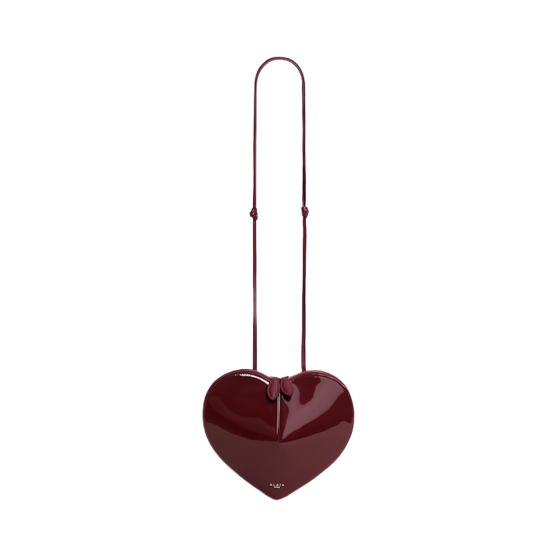 알라이아 페이턴트 레더 쾨르백 가넷 레드(Alaia Patent Leather Coeur Bag Garnet Red)