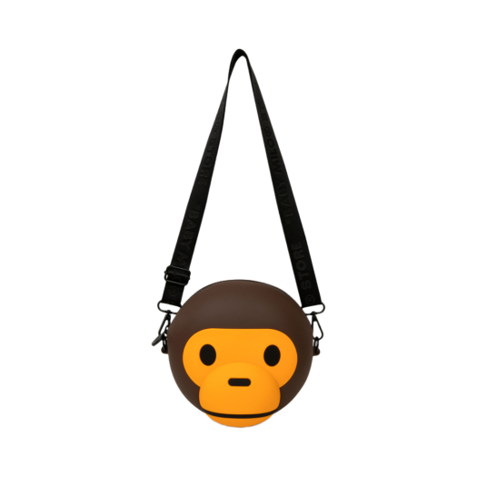 0MXBGW4227XXN BAPE Baby Milo Silicone Cross Bag Brown