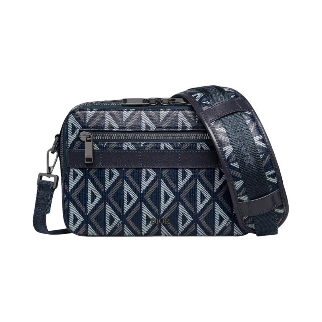 디올 사파리 백 스트랩 CD 다이아몬드 캔버스 네이비 블루(Dior Safari Bag Strap CD Diamond Canvas Navy Blue) - 1