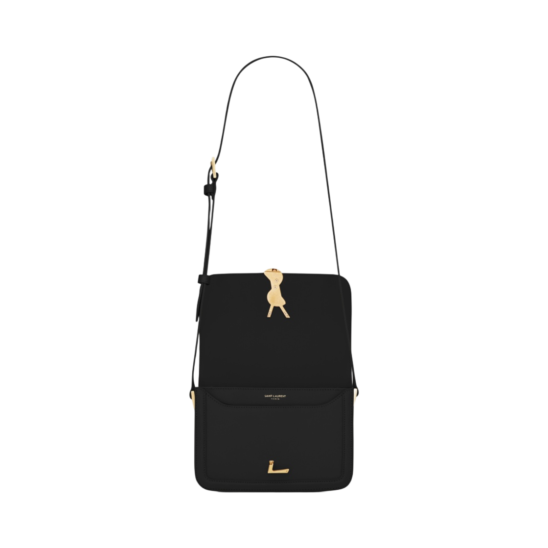 생로랑 솔페리노 스몰 사첼 인 박스 생로랑 레더 블랙(Saint Laurent Solferino Small Satchel in Box Saint Laurent Leather Black) - 4