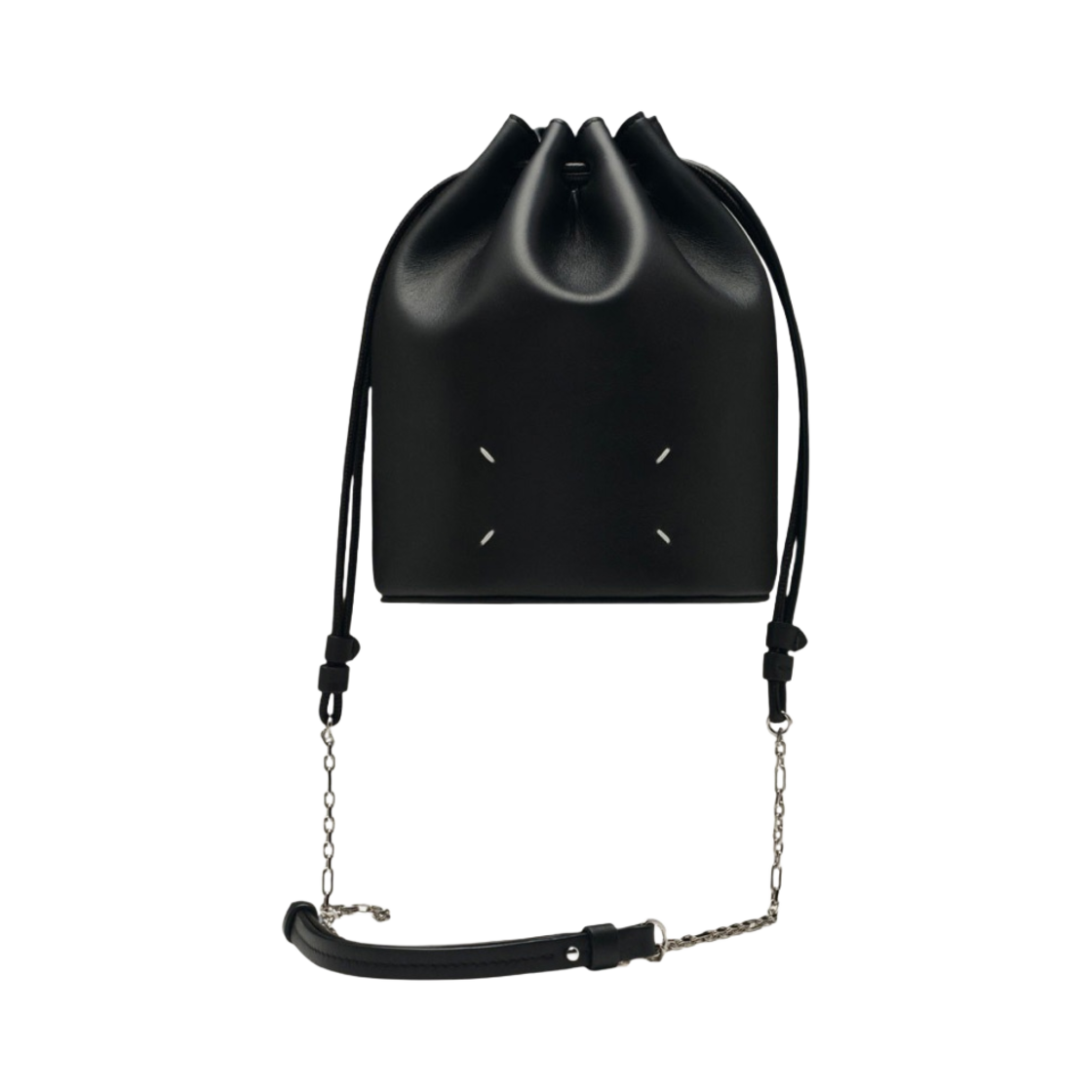 메종 마르지엘라 타비 체인 버킷백 블랙