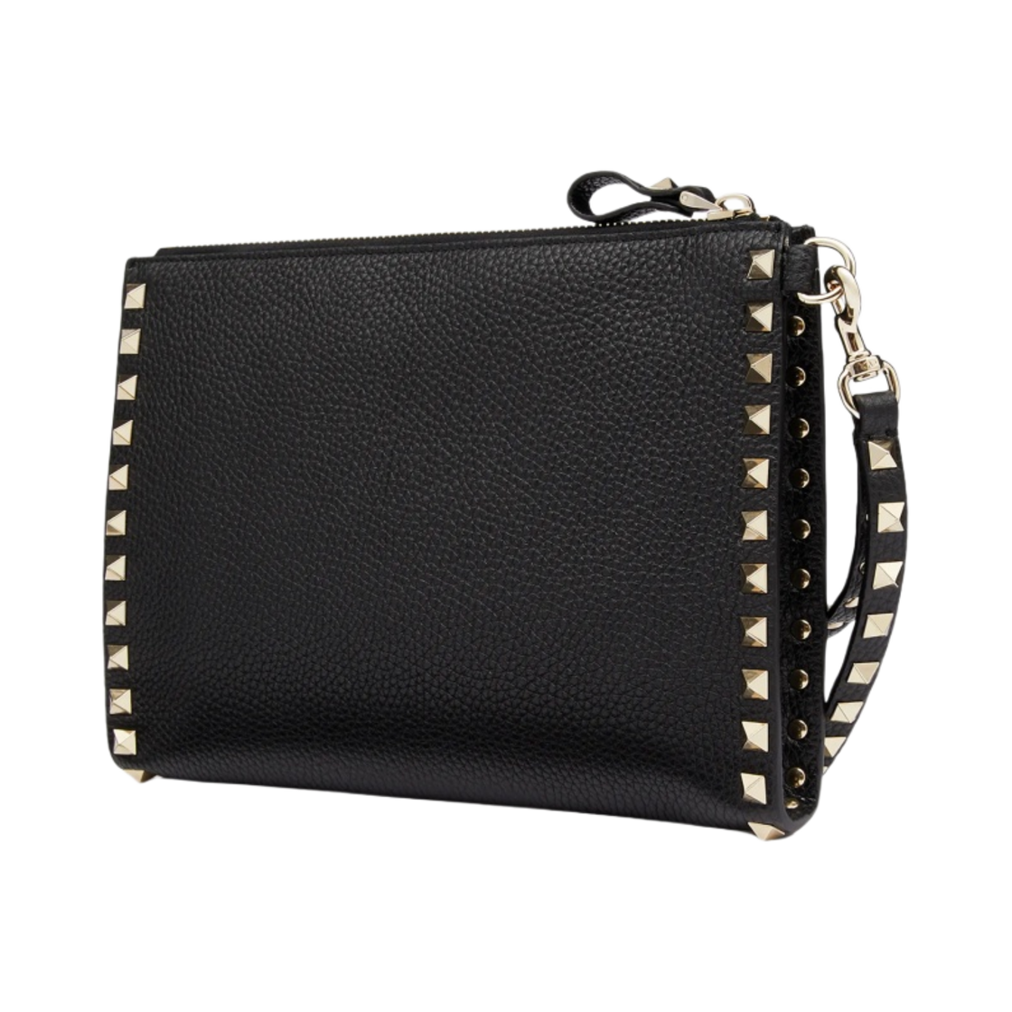 발렌티노 스탐파 알체 카프스킨 락스터드 파우치 블랙(Valentino Stampa Alce Calfskin Rockstud Pouch Black) - 3
