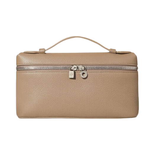 (W) Loro Piana Pocket Pouch L19 in Calfskin Warm Mastic