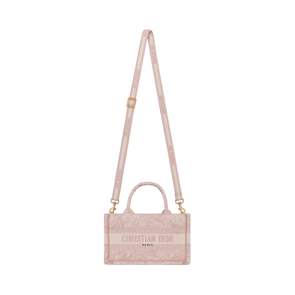 디올 라이트 디올 북 토트백 스트랩 핑크 리버스(Dior Mini Dior Book Tote With Strap Pink Reverse) - 3