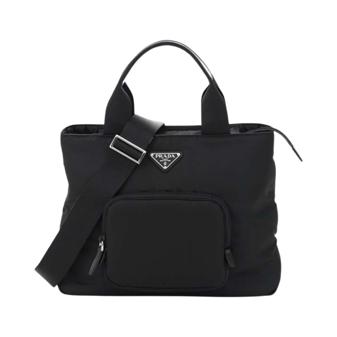 프라다 패딩 리나일론 토트백 블랙(Prada Padded Re-Nylon Tote Bag Black) - 1