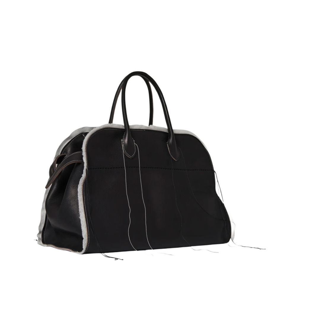 더 로우 살파 마고 15 레더 백 블랙(The Row Salpa Margaux 15 Bag in Leather Black) - 2