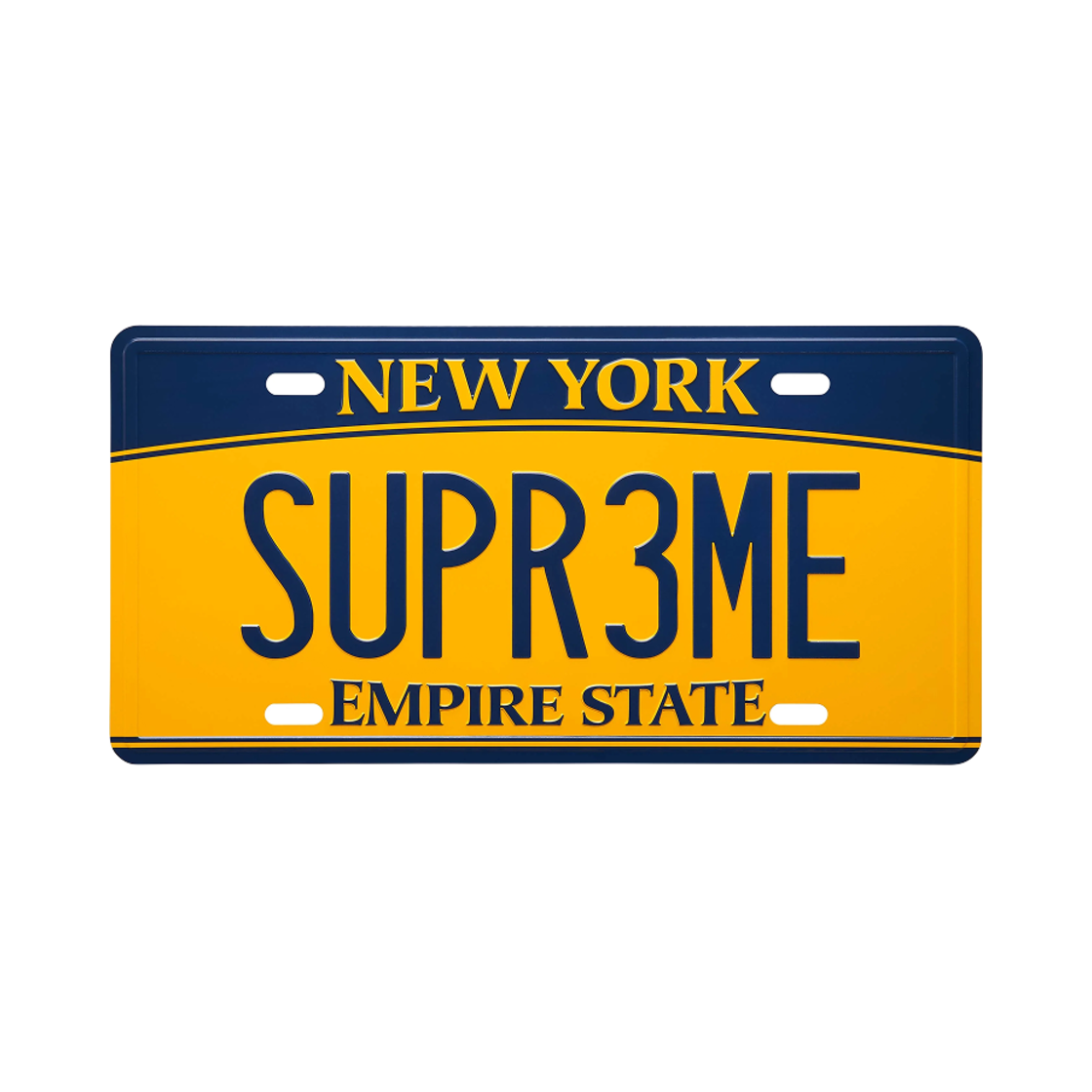 - Supreme License Plate Multicolor - 25SS