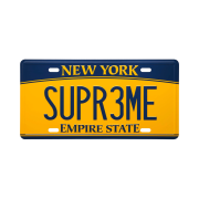 Supreme License Plate Multicolor - 25SS