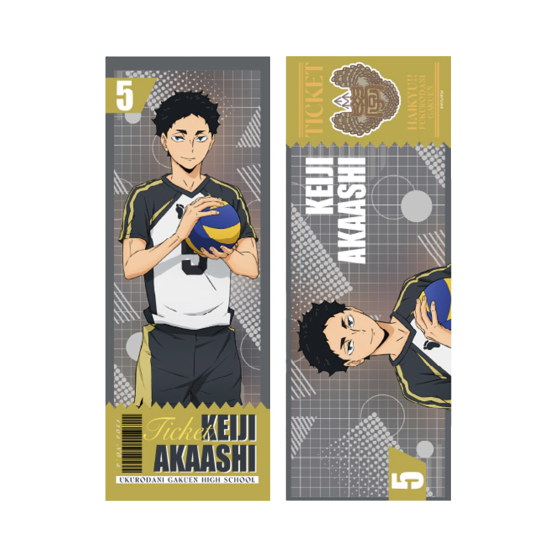 6977299620773 HAIKYU Laser Ticket Akaashi