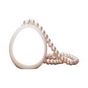 Tamburins Pearl Case for Egg Perfume White