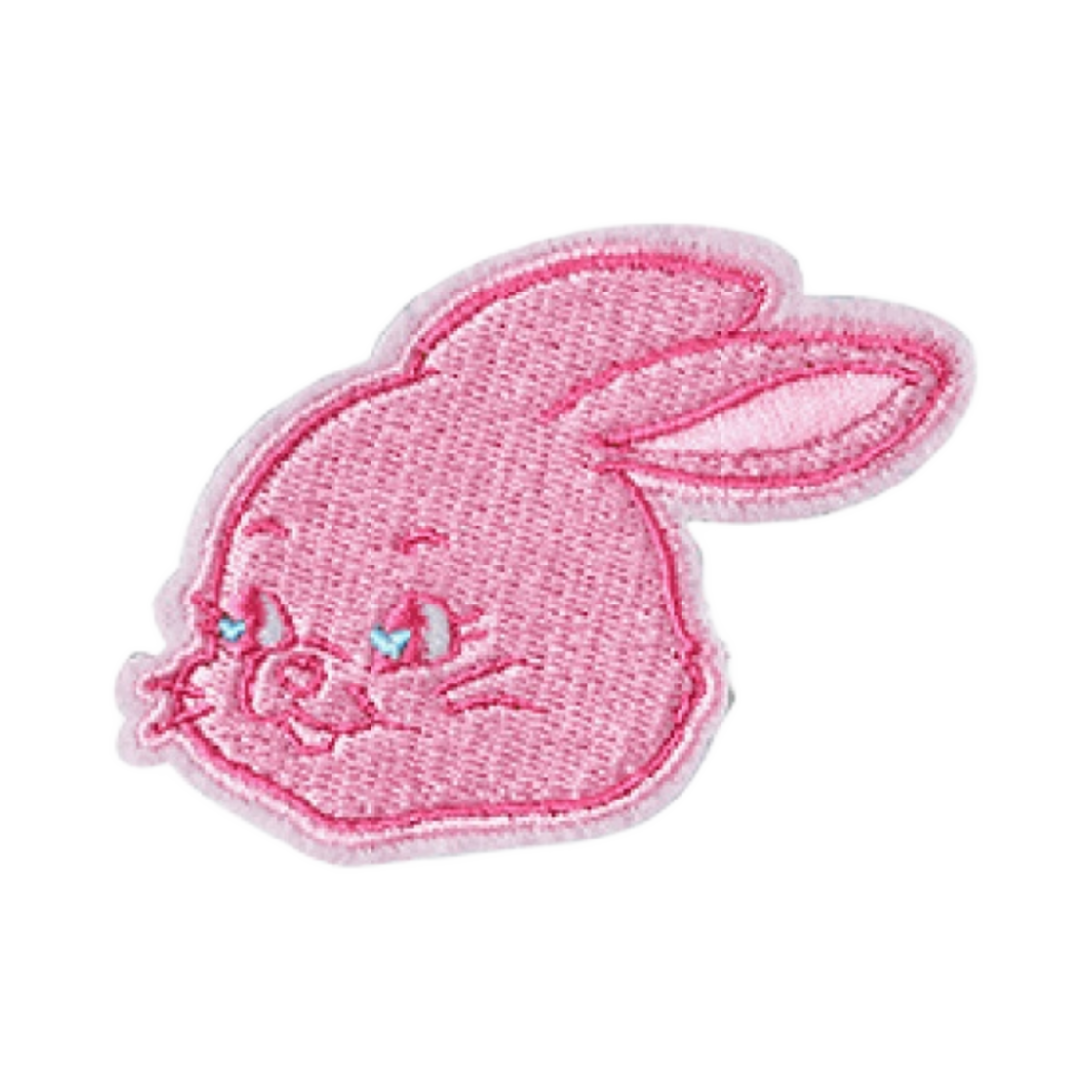 뉴진스 토끼 꼴레 자수 패치 리버시블 스티콘 핑크(NewJeans Tokki Coller Embroidered Patch Reversible Sticon Pink) - 1