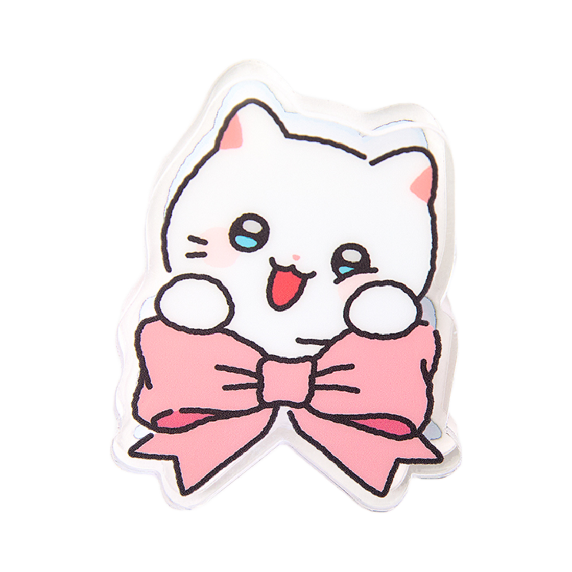 냐한남자 아크릴집게 리본 춘배(Meow Man Acrylic Tongs Ribbon Chunbae)